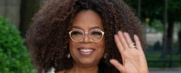Oprah Winfrey arrives at the Statue of Liberty Museum Opening Celebration