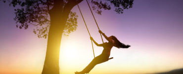 Woman on swing