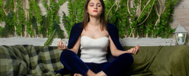 Woman meditating