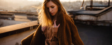 Woman on rooftop